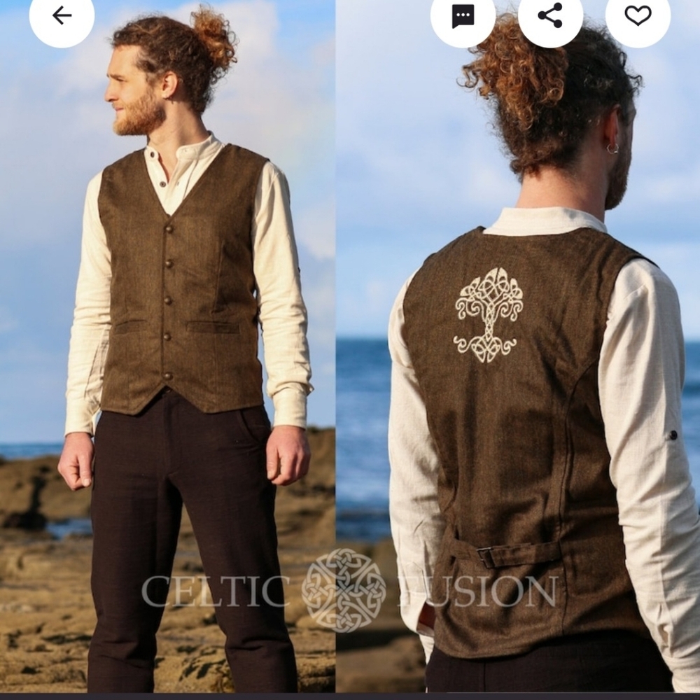 Celtic Tree of Life Waistcoat
